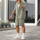 Two-Piece Set - Men's Short Sleeve Shirt and Shorts Set for Summer-Chaps of London-Chaps of London