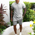Two-Piece Set - Men's T-Shirt and Shorts Co-Ord Set for Summer-Chaps of London-Chaps of London