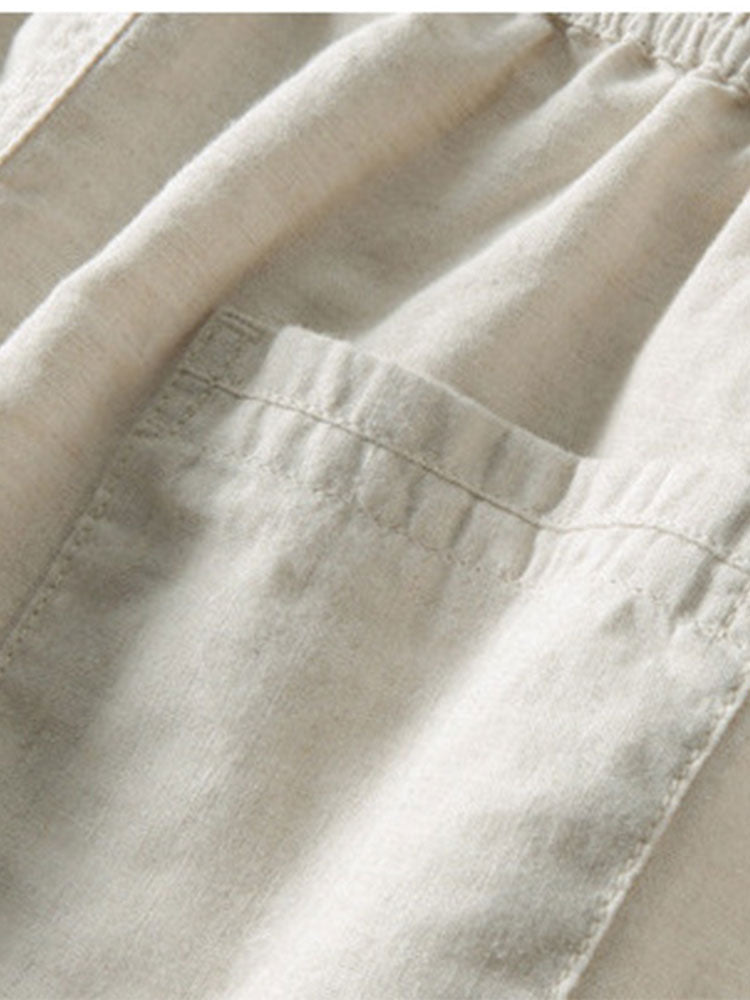 Two-Piece Set | Short Sleeve | Linen | Shirt and Pants Set | Men's Summer Clothes-Two Pieces Outfits-Chaps of London-Chaps of London