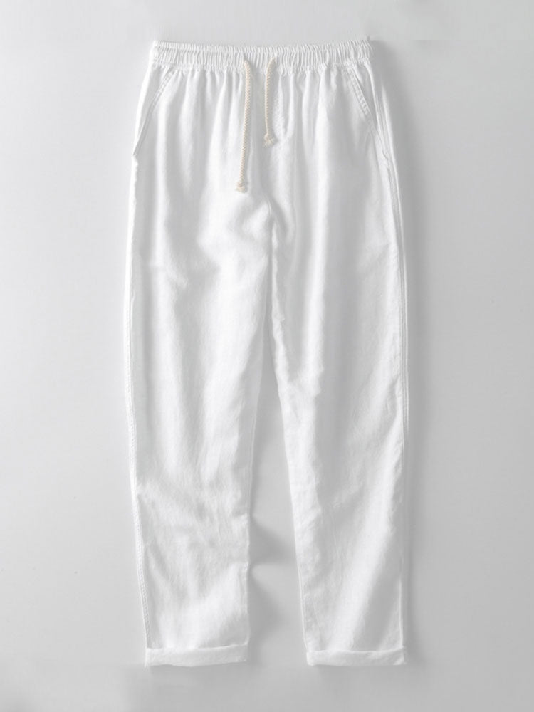 Two-Piece Set | Short Sleeve | Linen | Shirt and Pants Set | Men's Summer Clothes-Two Pieces Outfits-Chaps of London-Chaps of London