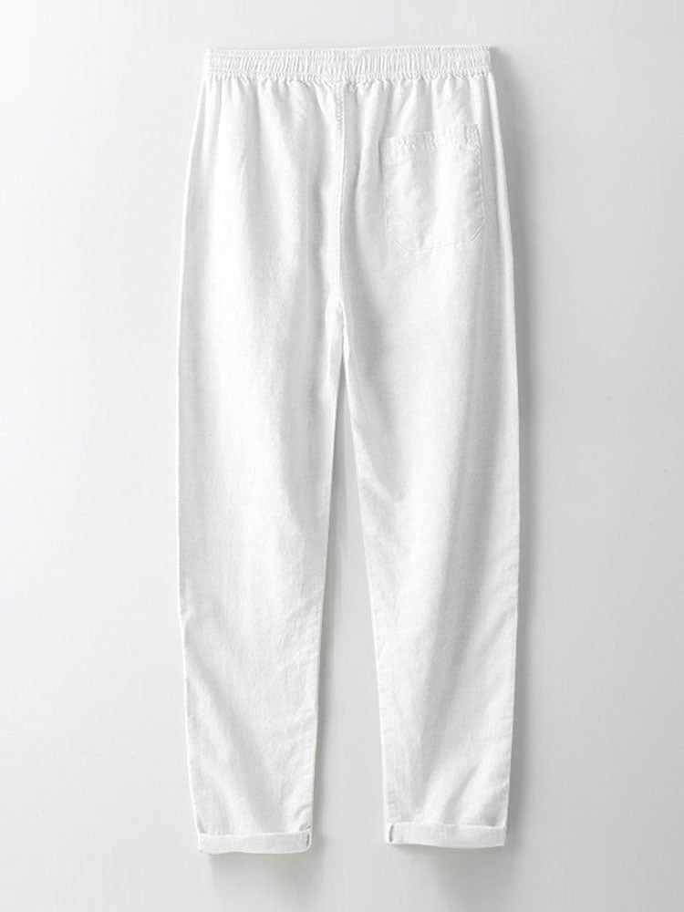 Two-Piece Set | Short Sleeve | Linen | Shirt and Pants Set | Men's Summer Clothes-Two Pieces Outfits-Chaps of London-Chaps of London