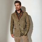 Vintage Jacket - Retro - Casual - Suede Jacket - Men's Jacket -Men Jackets-Chaps of London-Khaki-S-Chaps of London