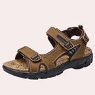 Walking Sandals - Men's Orthopedic Velcro Sport Sandals-Men Summer Sandal-Chaps of London-Brown-39-Chaps of London