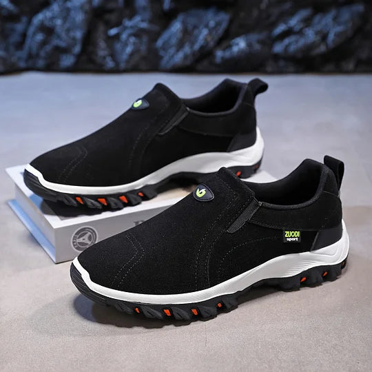 Walking Shoes | Ergonomic | Rubber Sole | Slip-On Shoes | Men's Shoes-Chaps of London-Black-39-Chaps of London