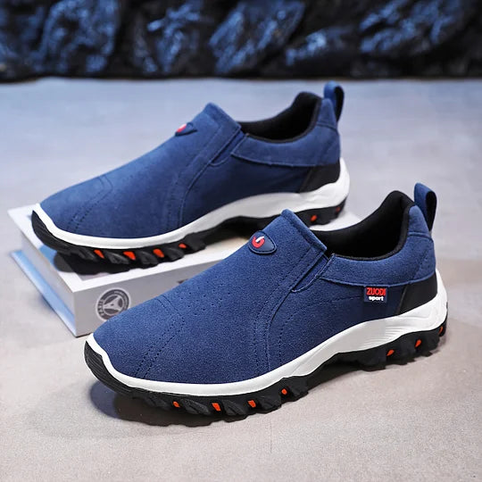 Walking Shoes | Ergonomic | Rubber Sole | Slip-On Shoes | Men's Shoes-Chaps of London-Blue-39-Chaps of London