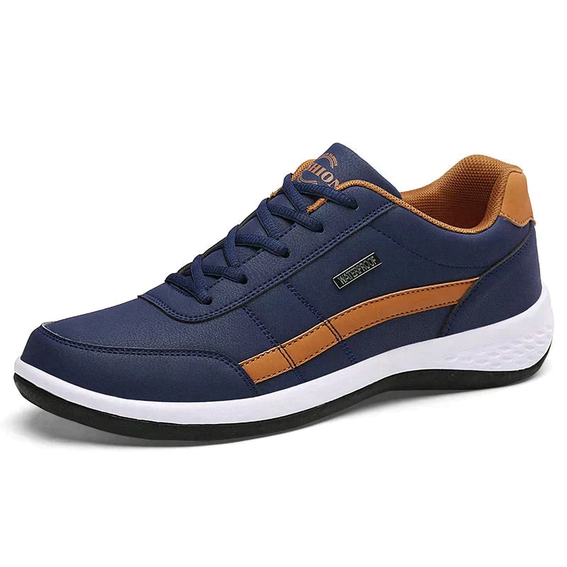 Walking Shoes - Lace-Up - Orthopedic - Men's Sneakers - Trainers-Chaps of London-Blue-39-Chaps of London