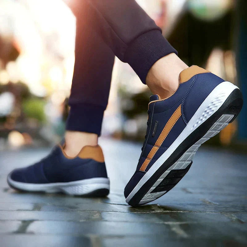 Walking Shoes - Lace-Up - Orthopedic - Men's Sneakers - Trainers-Chaps of London-Chaps of London