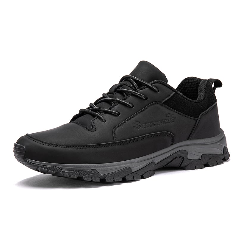 Walking Shoes - Men's Comfortable Everyday Slip-On Trainers-Comfortable Shoes-Chaps Herrenmode-Black-39-Chaps of London