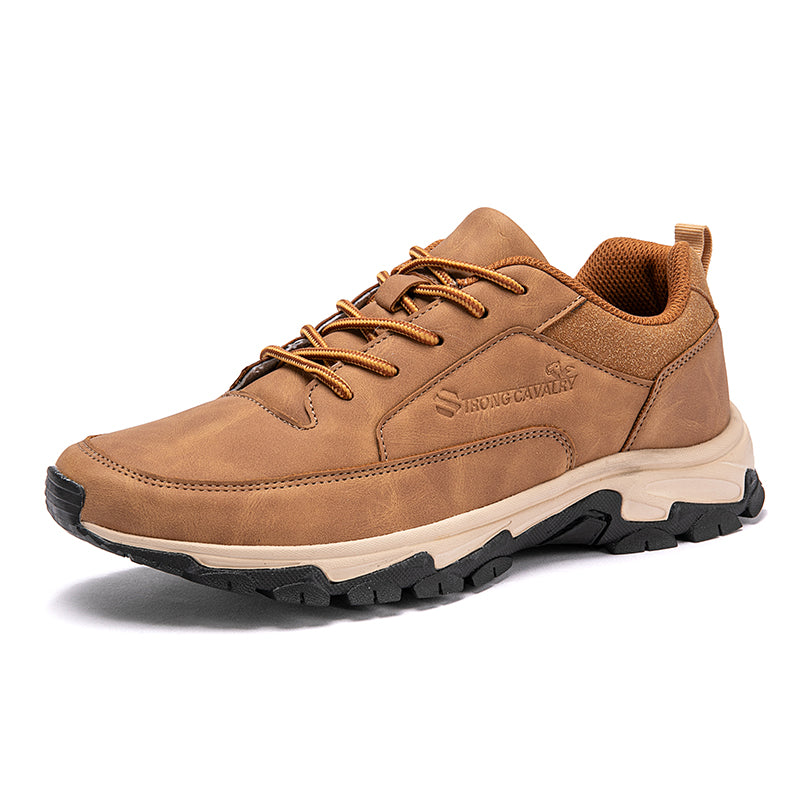Walking Shoes - Men's Comfortable Everyday Slip-On Trainers-Comfortable Shoes-Chaps Herrenmode-Khaki-39-Chaps of London