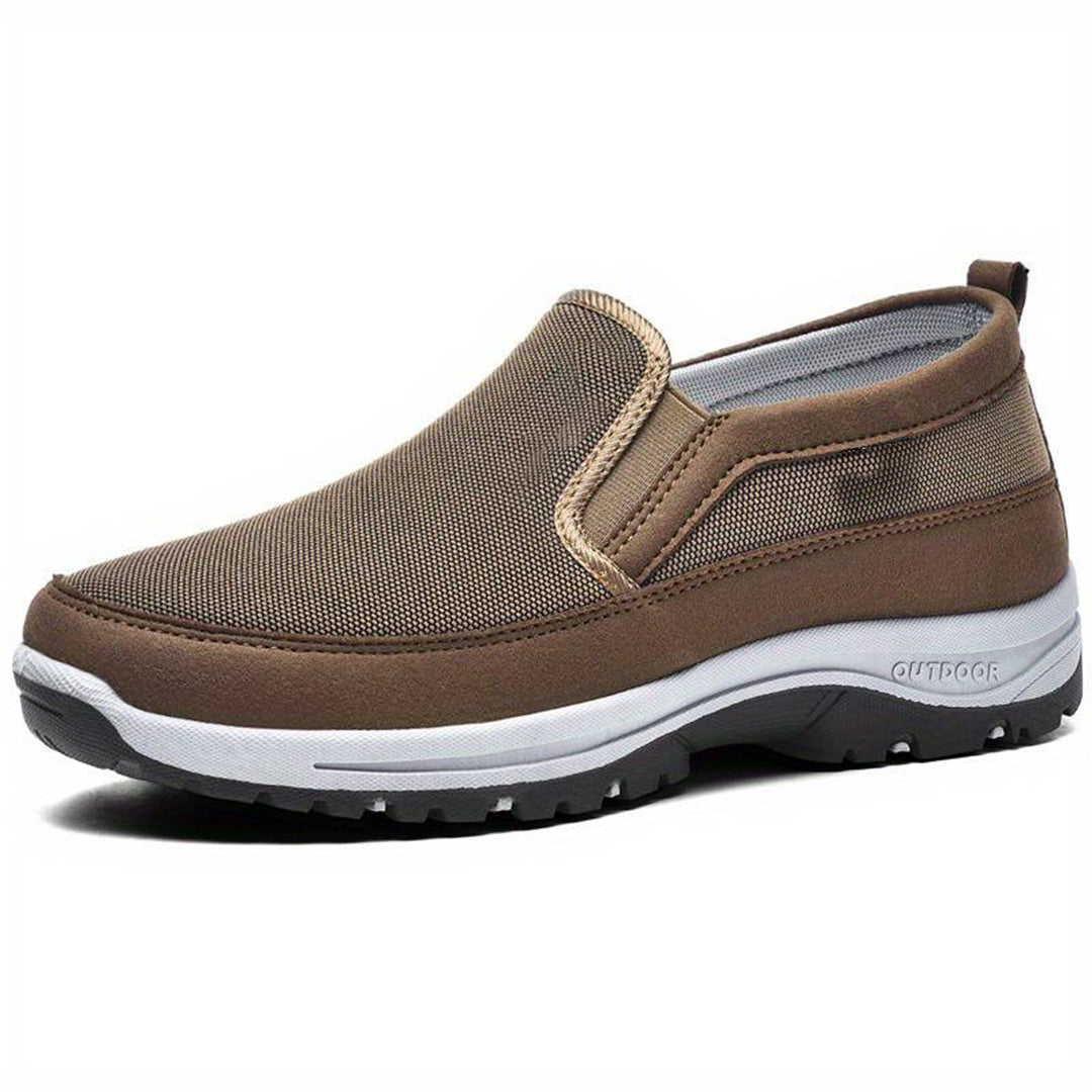 Walking Shoes - Men's Comfortable Thick Sole Slip-On Shoes-Chaps of London-Chaps of London
