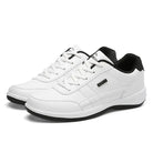 Walking Shoes - Men's Ergonomic Lace-Up Everyday Sneakers-Chaps of London-White-38-Chaps of London