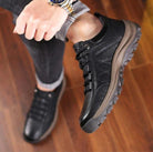 Walking Shoes - Men's Slip On Waterproof Leather Outdoor Shoes-Schoenen Man-Chaps of London-Chaps of London