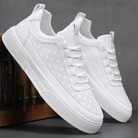 White Sneakers - Men's Lightweight Slip-On Sneakers for Summer-Fashion Men Sneakers Casual All-year-Chaps of London-White-39-Chaps of London