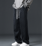 Wide Leg Joggers | Elastic Waist | Plaid | Loose Fit Pants | Men's Joggers-Chaps of London-Chaps of London