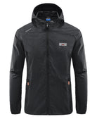 Windbreaker Jacket | Hooded | Lightweight | Waterproof Jacket Running | Men's Jacket-Men's Waterproof Running Jacket-Chaps of London-Black-M-Chaps of London