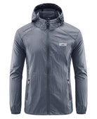 Windbreaker Jacket | Hooded | Lightweight | Waterproof Jacket Running | Men's Jacket-Men's Waterproof Running Jacket-Chaps of London-Dark Gray-M-Chaps of London