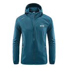 Windbreaker Jacket | Hooded | Lightweight | Waterproof Jacket Running | Men's Jacket-Men's Waterproof Running Jacket-Chaps of London-Denim Blue-M-Chaps of London