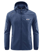 Windbreaker Jacket | Hooded | Lightweight | Waterproof Jacket Running | Men's Jacket-Men's Waterproof Running Jacket-Chaps of London-Navy Blue-M-Chaps of London