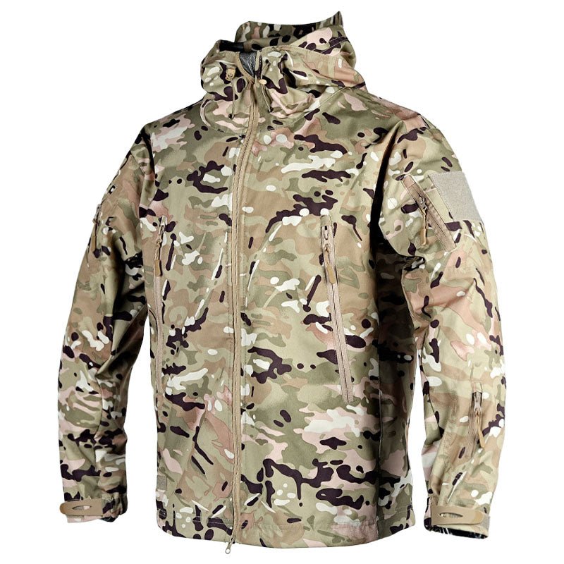 Windbreaker Jacket | Hooded | Outdoor | Tactical Jacket | Men's Jacket-Chaps of London-Beige-S-Chaps of London