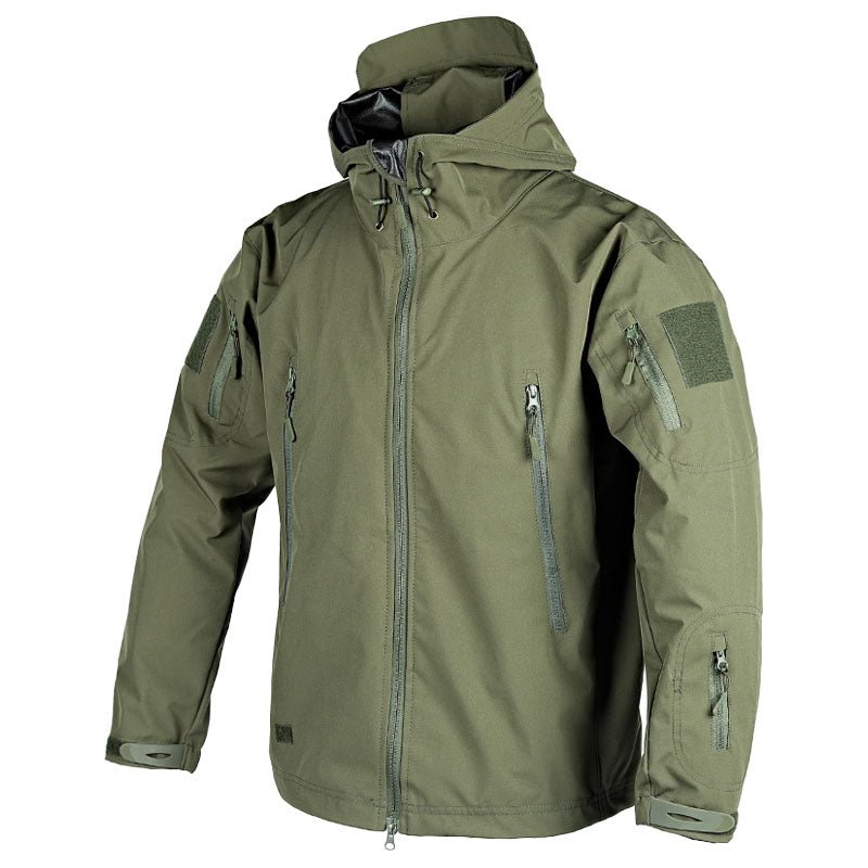 Windbreaker Jacket | Hooded | Outdoor | Tactical Jacket | Men's Jacket-Chaps of London-Green-S-Chaps of London