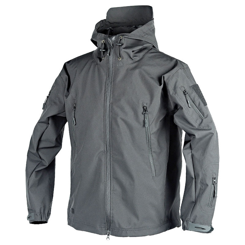 Windbreaker Jacket | Hooded | Outdoor | Tactical Jacket | Men's Jacket-Chaps of London-Grey-S-Chaps of London