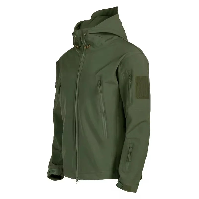 Windbreaker Jacket | Hooded | Tactical | Outdoor Jacket | Waterproof Men's Rain Jacket-Men's Windbreaker Jacket-Chaps of London-Green-S-Chaps of London