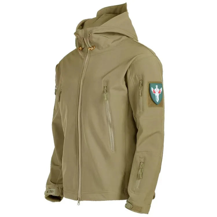 Windbreaker Jacket | Hooded | Tactical | Outdoor Jacket | Waterproof Men's Rain Jacket-Men's Windbreaker Jacket-Chaps of London-Olive Green-S-Chaps of London