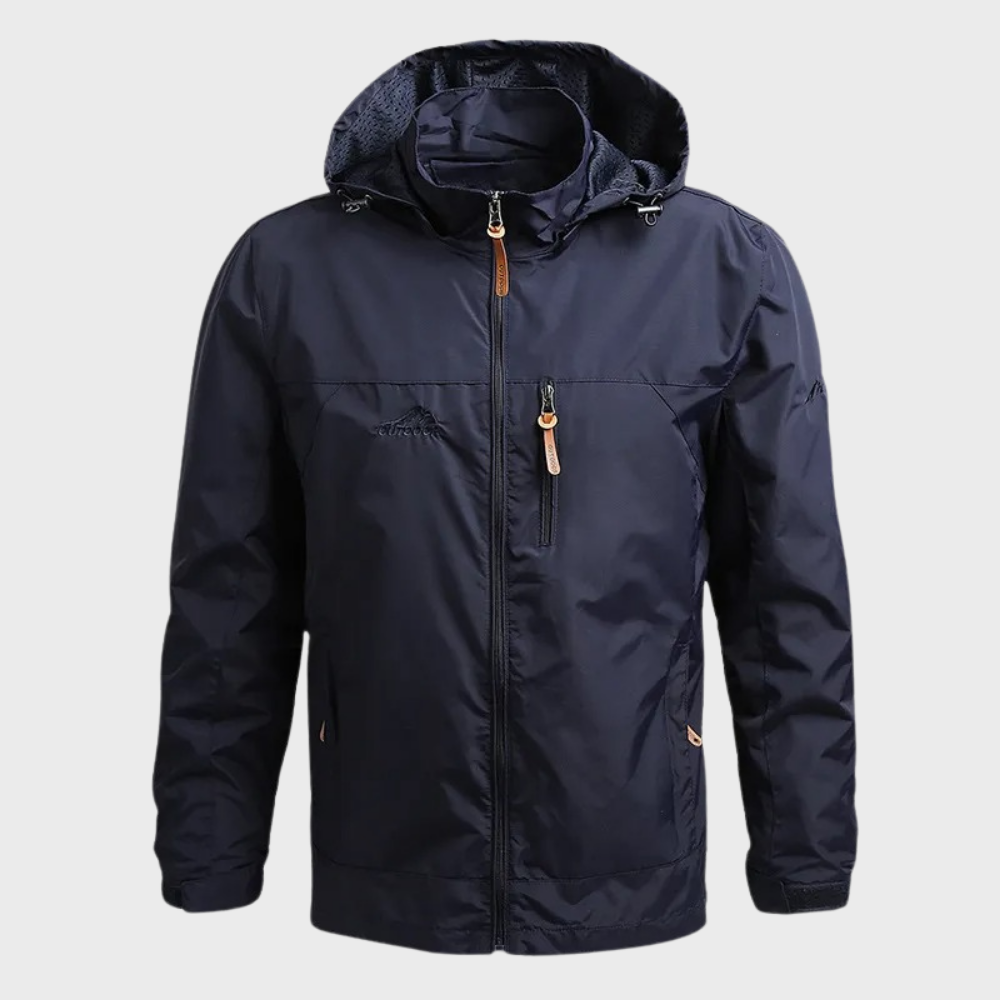Windbreaker Jacket | Hooded | Waterproof | Outdoor Jacket | Men's Jacket-Chaps of London-Blue-M-Chaps of London