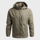 Windbreaker Jacket | Hooded | Waterproof | Outdoor Jacket | Men's Jacket-Chaps of London-Khaki-M-Chaps of London