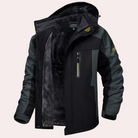 Windbreaker Jacket - Hooded - Waterproof - Outdoor Jacket - Men's Jacket-Fashion Men Jacket Windbreaker Fall-Chaps of London-Black Gray-M-Chaps of London