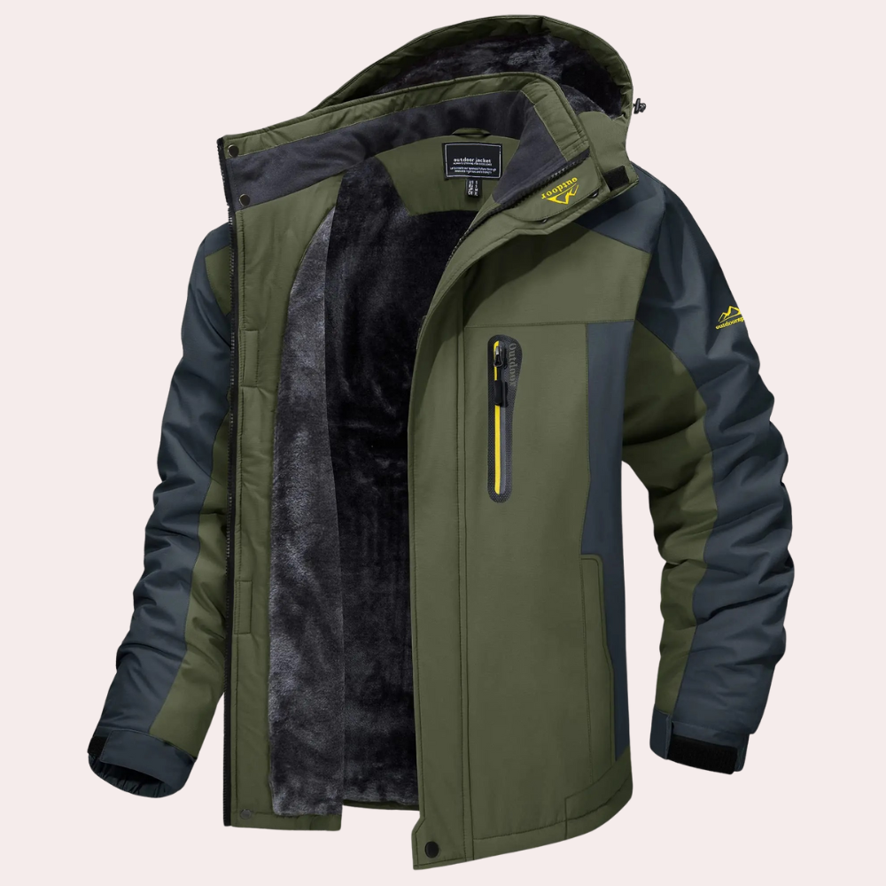 Windbreaker Jacket - Hooded - Waterproof - Outdoor Jacket - Men's Jacket-Fashion Men Jacket Windbreaker Fall-Chaps of London-Green-M-Chaps of London