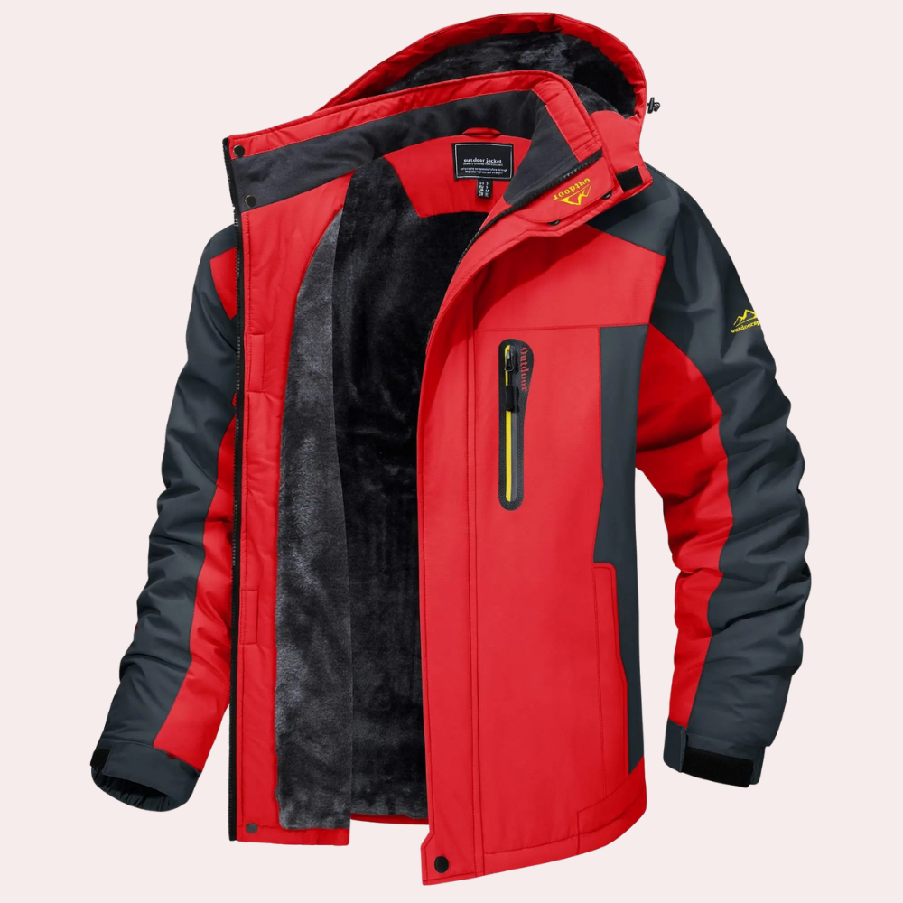 Windbreaker Jacket - Hooded - Waterproof - Outdoor Jacket - Men's Jacket-Fashion Men Jacket Windbreaker Fall-Chaps of London-Red-M-Chaps of London