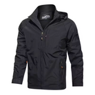Windbreaker Jacket - Men's Hooded Waterproof Outdoor Jacket -Windbreaker Jacket-Chaps of London-Black-S-Chaps of London