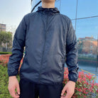 Windbreaker Jacket | Zip-Up | Hooded | Lightweight Jacket | Men's Jacket-Chaps of London-Black-S-Chaps of London