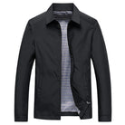 Windproof Jacket - Men's Casual Lightweight Water Zip-Up Jacket-Men Jackets-Chaps of London-Black-XS-Chaps of London