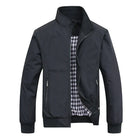 Windproof Jacket | Zip-Up | High Neck | Harrington Jacket | Men's Jacket-Chaps of London-Black-XS-Chaps of London