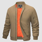 Windproof Jacket | Zip-Up | Lightweight | Bomber Jacket | Men's Jacket-Coats & Jackets-Chaps Herrenmode-Khaki-S-Chaps of London