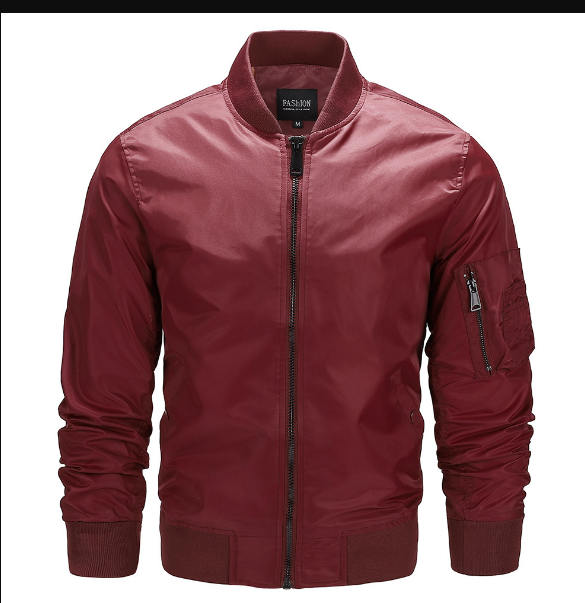 Windproof Jacket | Zip-Up | Lightweight | Bomber Jacket | Men's Jacket-Coats & Jackets-Chaps Herrenmode-Orange-S-Chaps of London