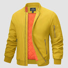 Windproof Jacket | Zip-Up | Lightweight | Bomber Jacket | Men's Jacket-Coats & Jackets-Chaps Herrenmode-Yellow-S-Chaps of London