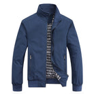 Windproof Jacket | Zip-Up | Waterproof | Harrington Jacket | Men's Jackets-Zomerjas man-Chaps of London-Blue-S-Chaps of London