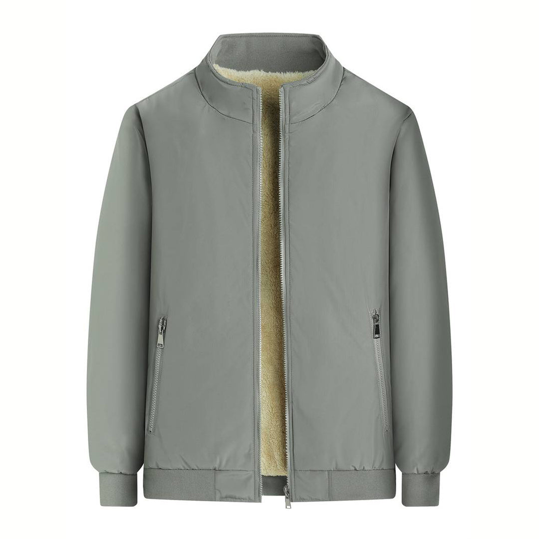 Winter Bomber Jacket - Fleece Lined - Zip-Up - Winter Jacket - Men's Bomber Jacket-Fashion Men Jacket Bomber Winter-Chaps of London-Chaps of London