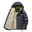 Winter Jacket | Hooded | Fleece Lined | Snow Jacket | Men's Winter Coat-Men’s Winter Jacket-Chaps of London-Black-Blue-S-Chaps of London