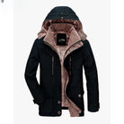 Winter Parka | Hooded | Fleece Lined | Snow Jacket | Male Winter Jackets-Winter Parka Jacket-Chaps of London-Black-M-Chaps of London