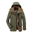 Winter Parka | Hooded | Fleece Lined | Snow Jacket | Male Winter Jackets-Winter Parka Jacket-Chaps of London-Green-M-Chaps of London