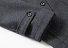 Wool Coat - Men's Mid Length Zip-Up Wool Jacket for Winter-Men's Wool Coat-Chaps of London-Chaps of London