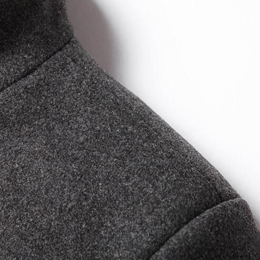 Wool Trench Coat - Single Breasted - Mid Length - Trench Coat - Men's Jackets -Fashion Men Others All-year-Chaps of London-Chaps of London