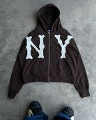 Zip-Up Hoodie | Comfy | Cotton | NY Hoodie | Men's Hoodie-Chaps of London-Chaps of London