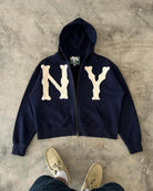 Zip-Up Hoodie | Comfy | Cotton | NY Hoodie | Men's Hoodie-Chaps of London-Chaps of London